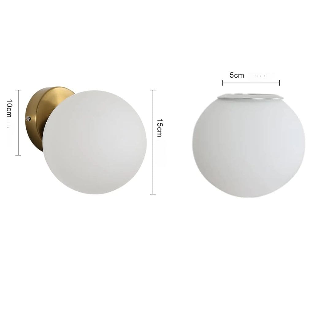 Elegante luce della parete di vetro