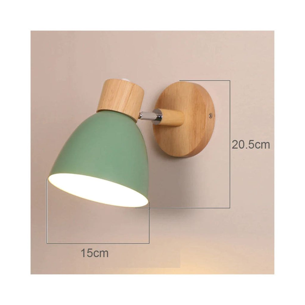 Luce a parete a LED nordica in legno massiccio