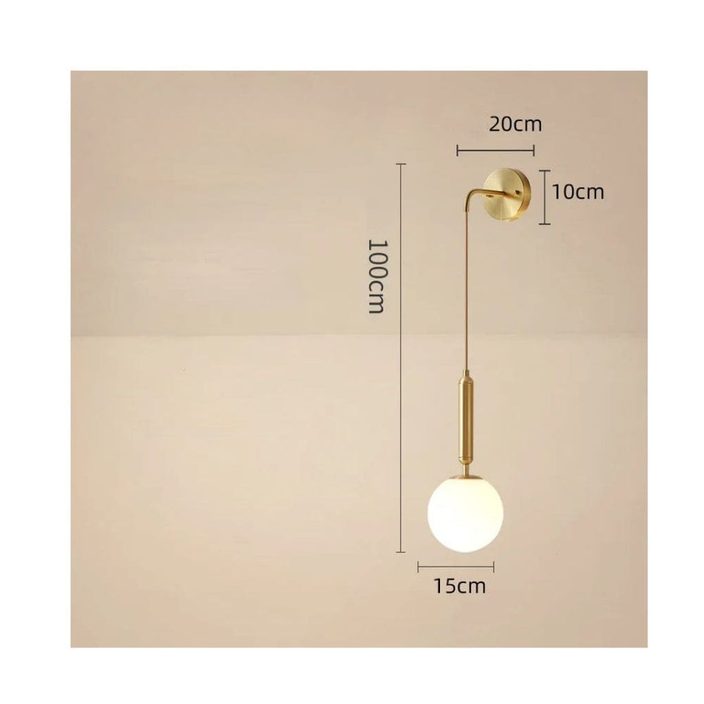 Luce murale a led nordica contemporanea