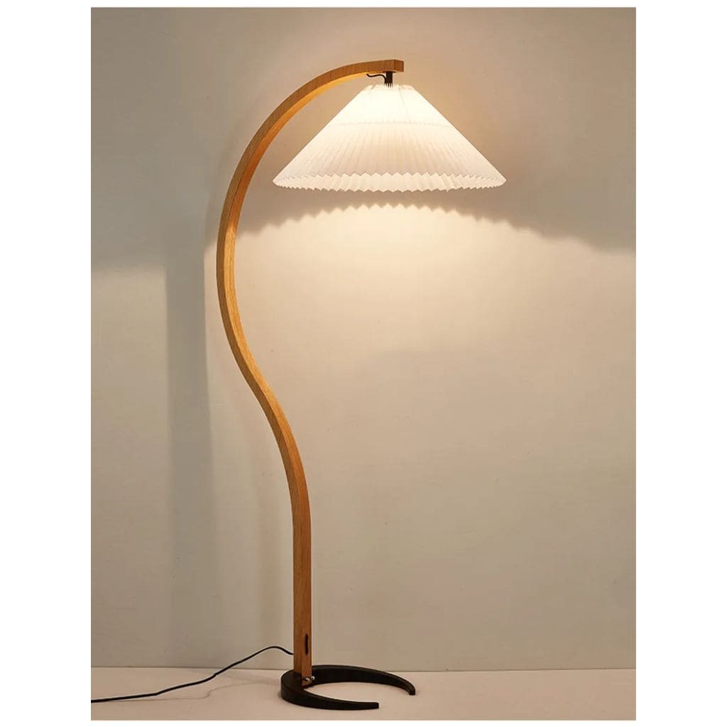 Lampada in legno massiccio con illuminazione a LED