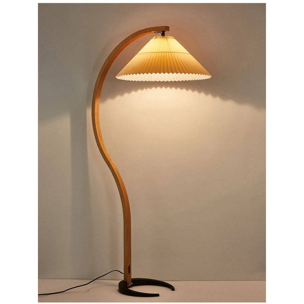 Lampada in legno massiccio con illuminazione a LED