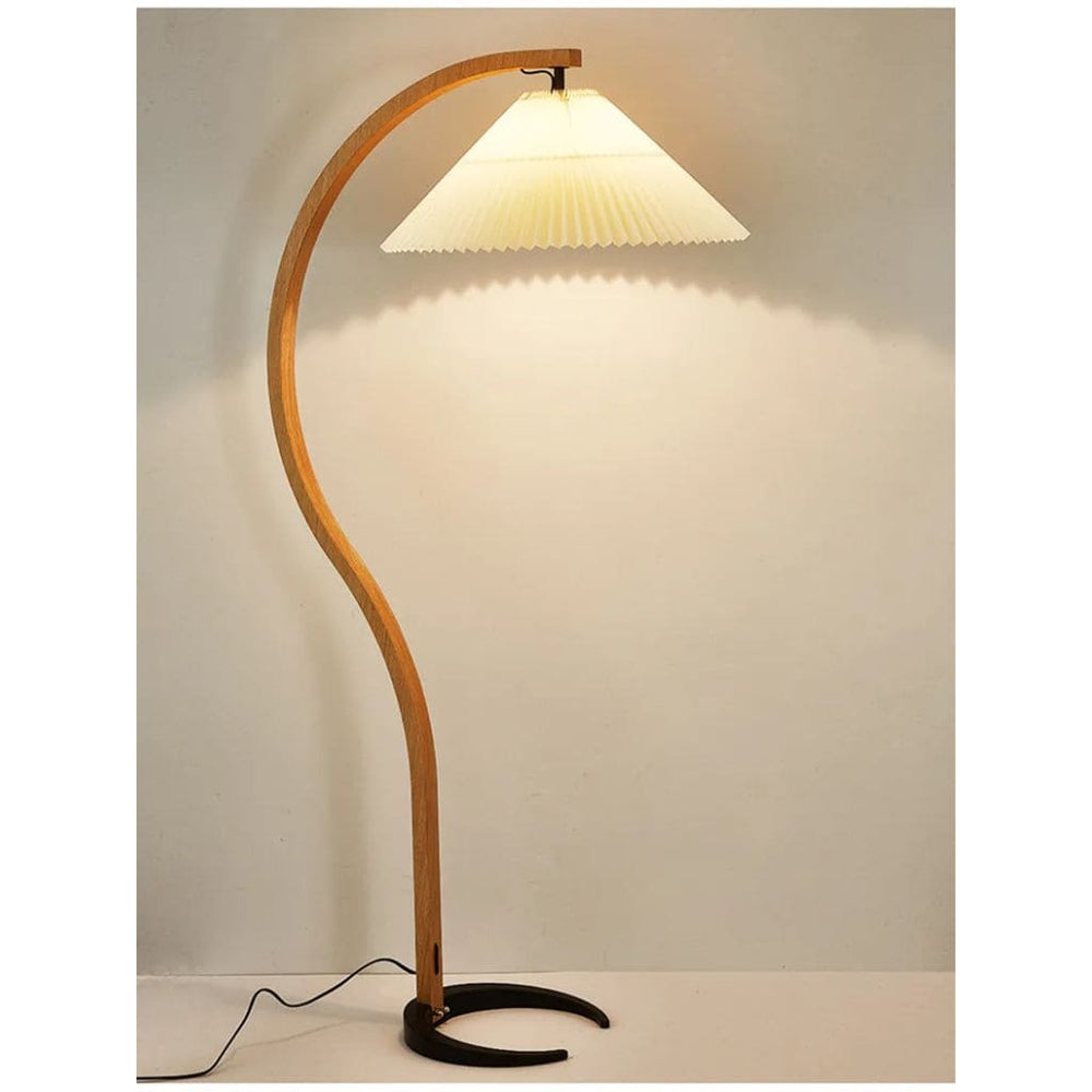 Lampada in legno massiccio con illuminazione a LED