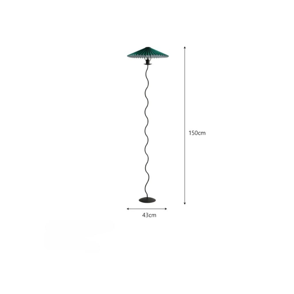 Lampada del pavimento in tessuto fluito LED nordico minimalista