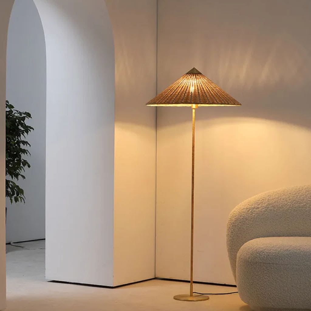 Lampada da pavimento Nordic Wabi Sabi a LED