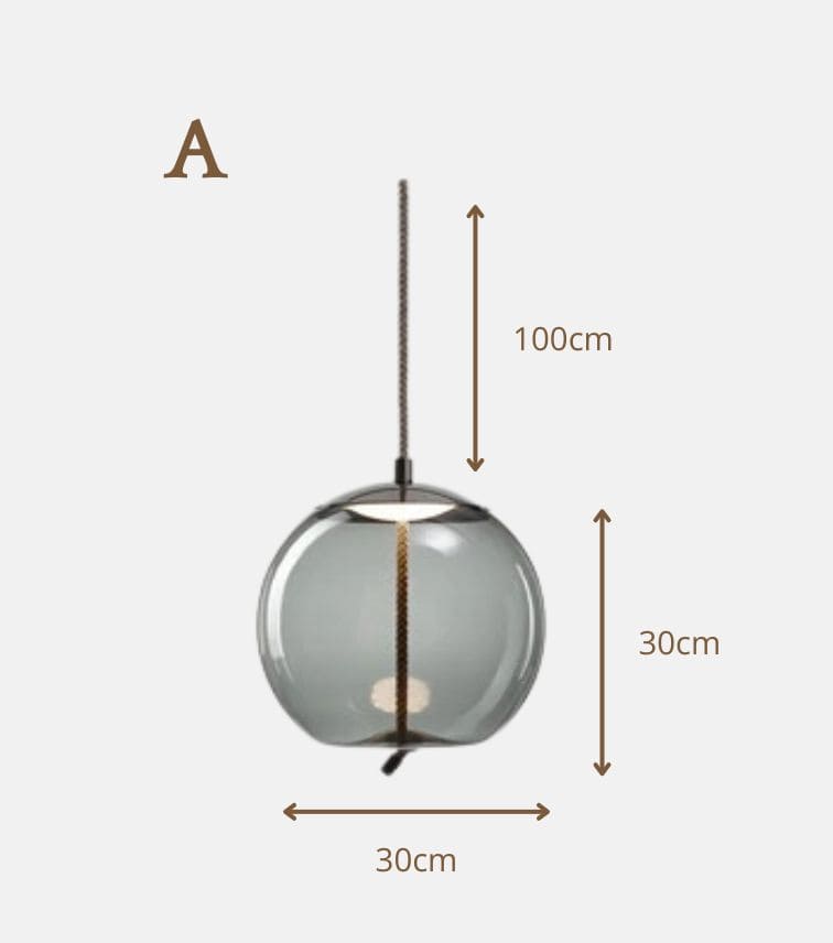 Luce di vetro nordica