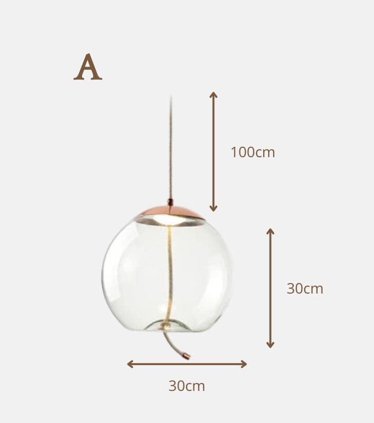 Luce di vetro nordica