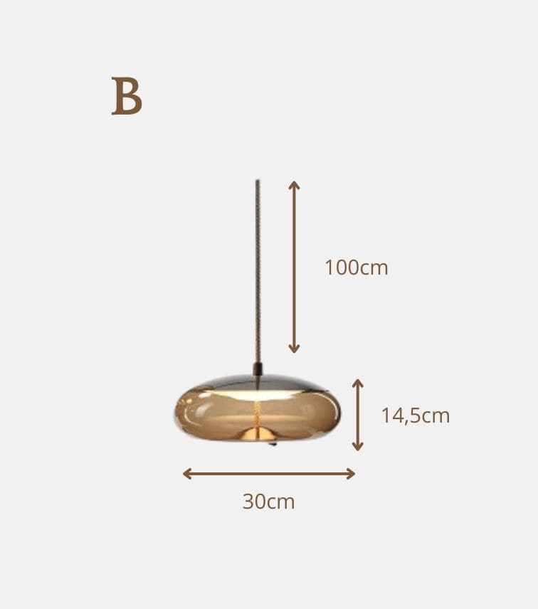 Luce di vetro nordica