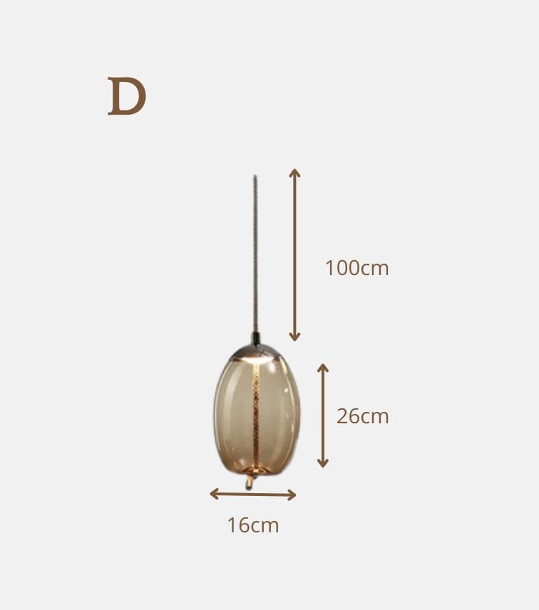 Luce di vetro nordica