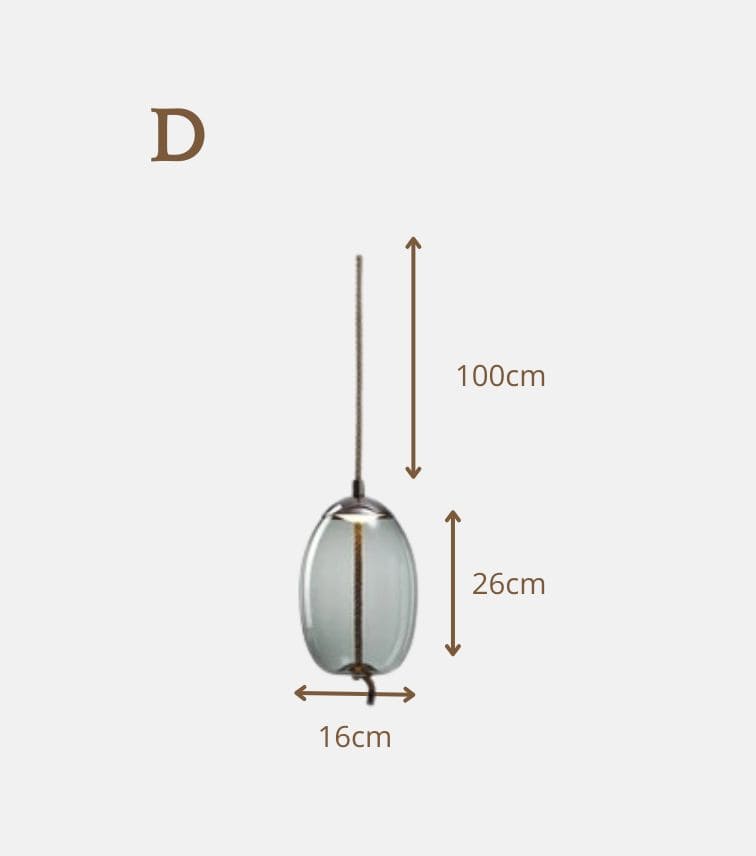 Luce di vetro nordica