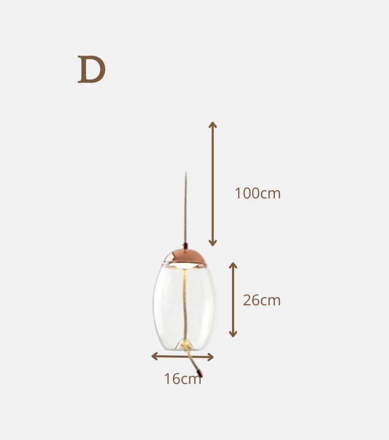 Luce di vetro nordica