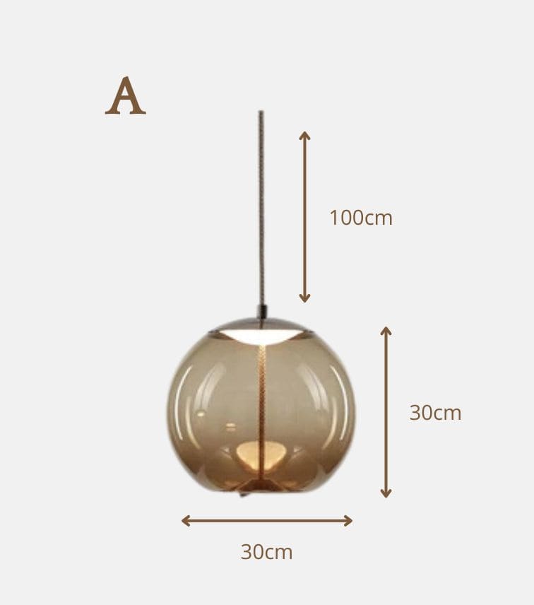 Luce di vetro nordica