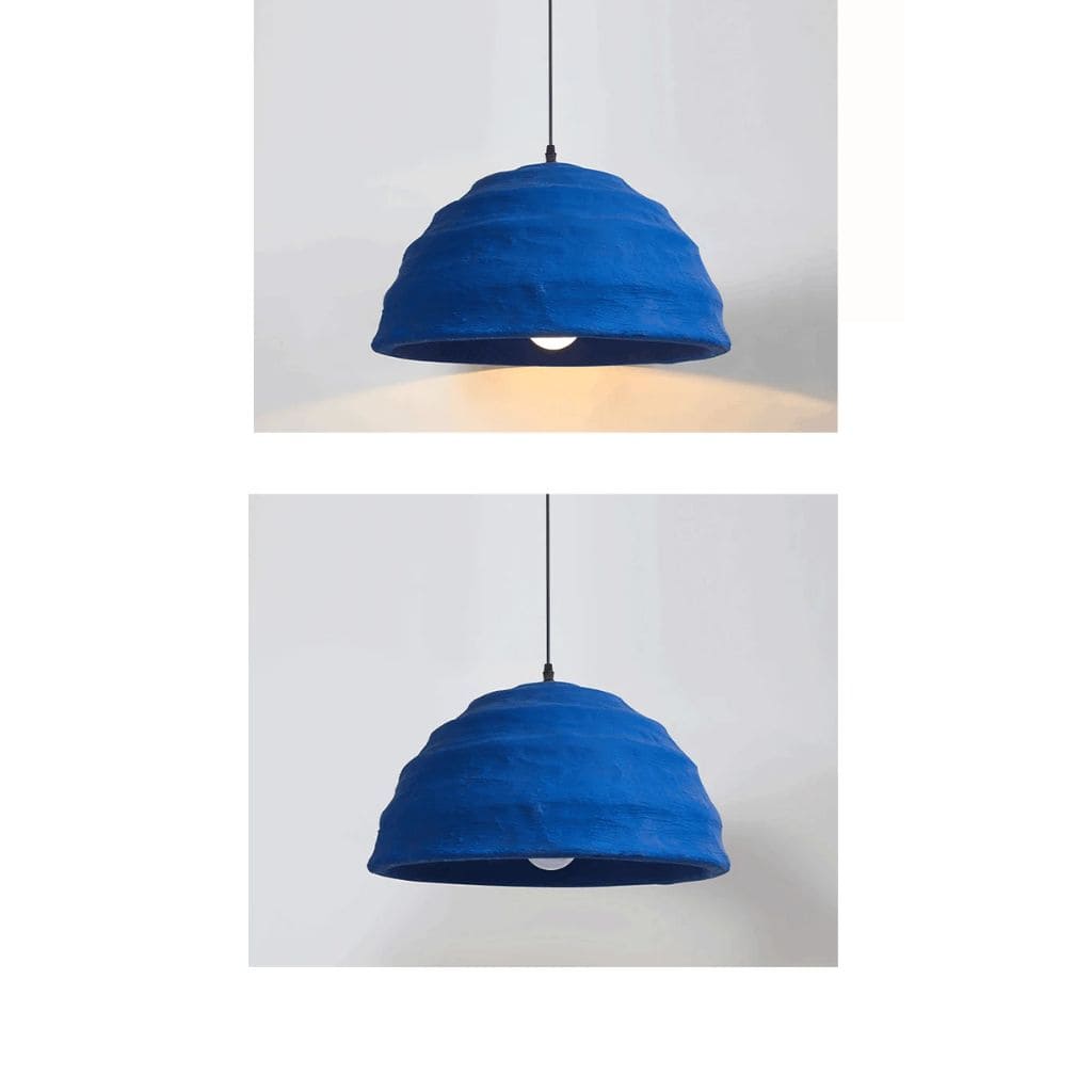 Luce in stile wabi sabi giapponese in blu klein