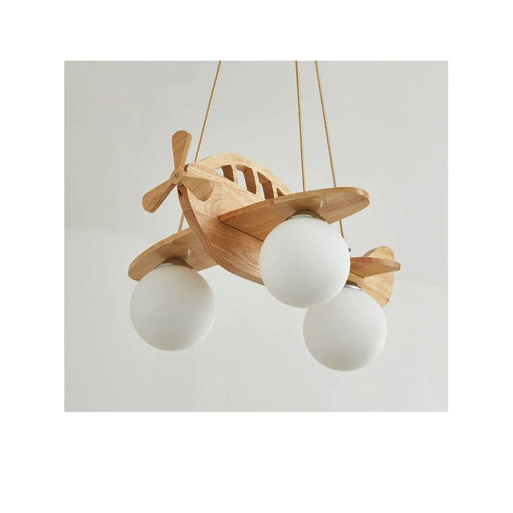 Lampadario dell'aeromobile in legno per bambini