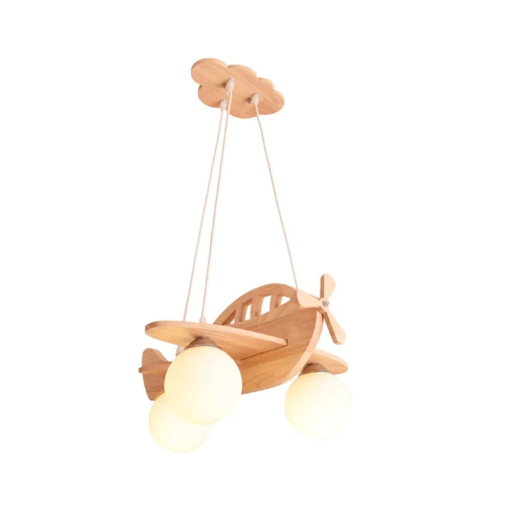 Lampadario dell'aeromobile in legno per bambini