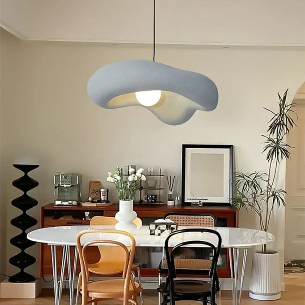 Lampadario a led wabi-sabi minimalista