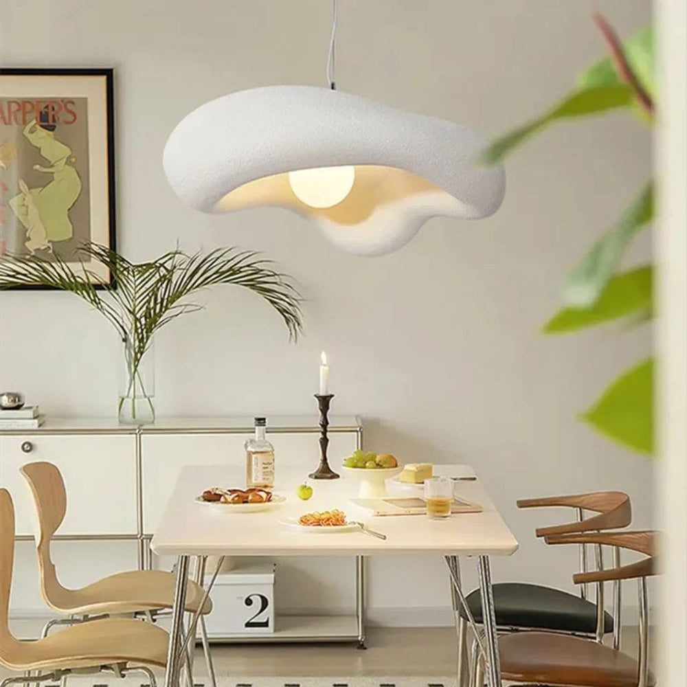 Lampadario a led wabi-sabi minimalista