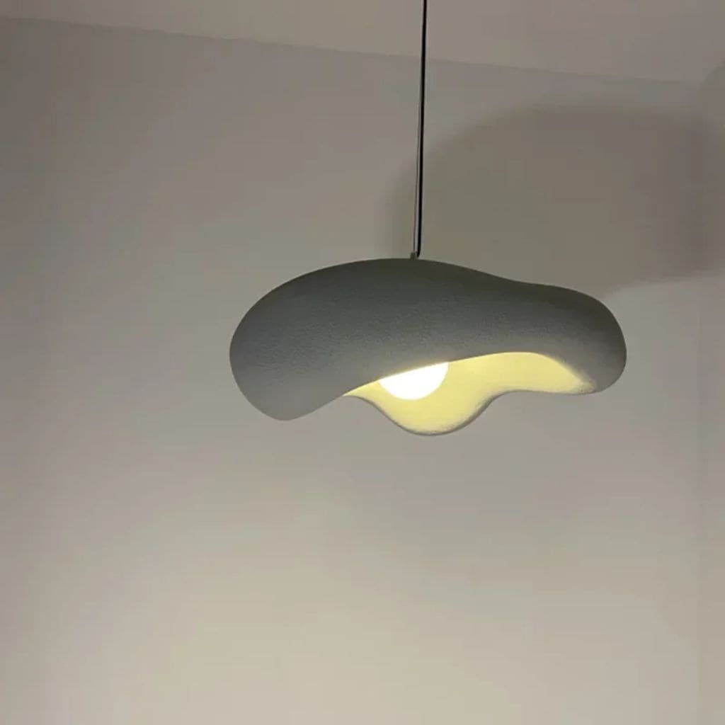 Lampadario a led wabi-sabi minimalista