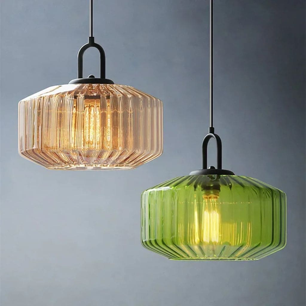 Lustre di vetro nordica in vetro