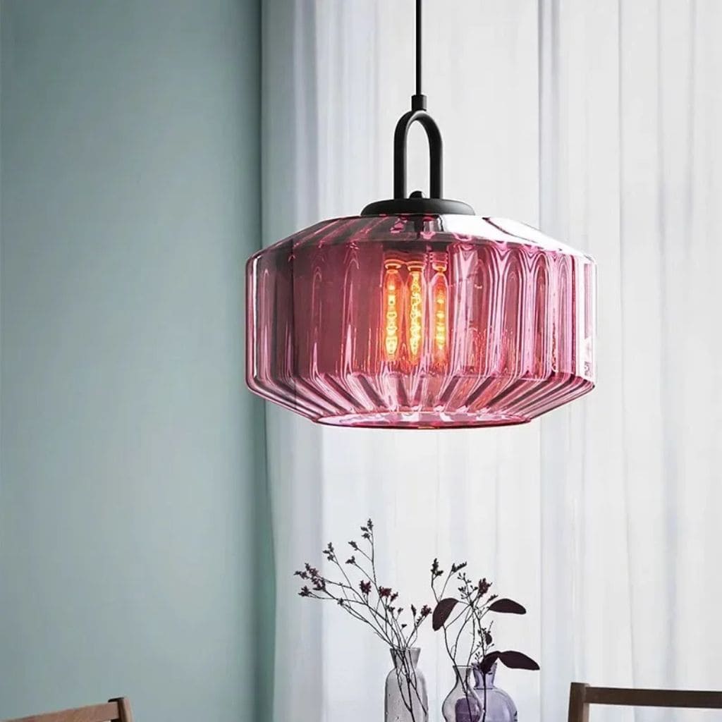 Lustre di vetro nordica in vetro