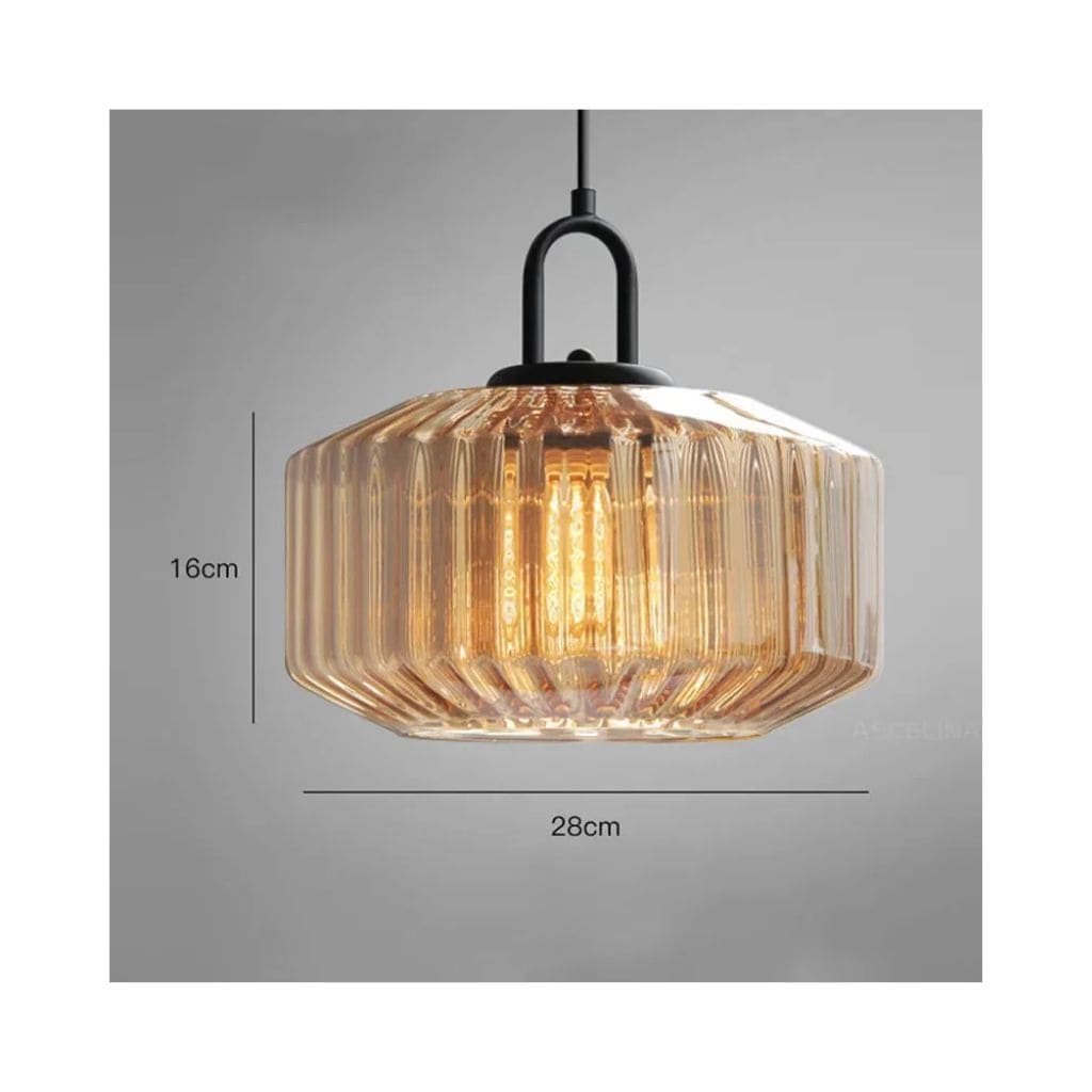 Lustre di vetro nordica in vetro