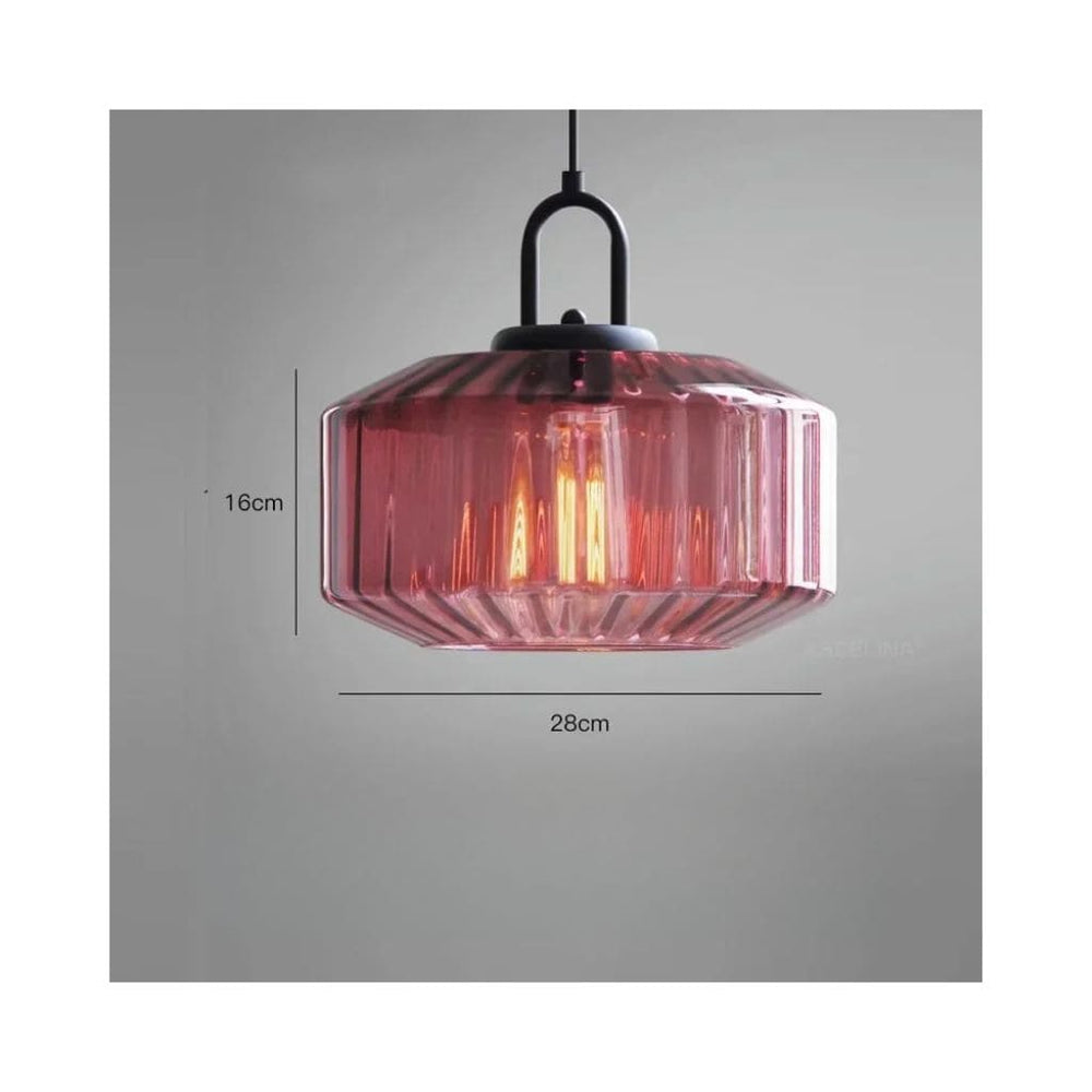 Lustre di vetro nordica in vetro