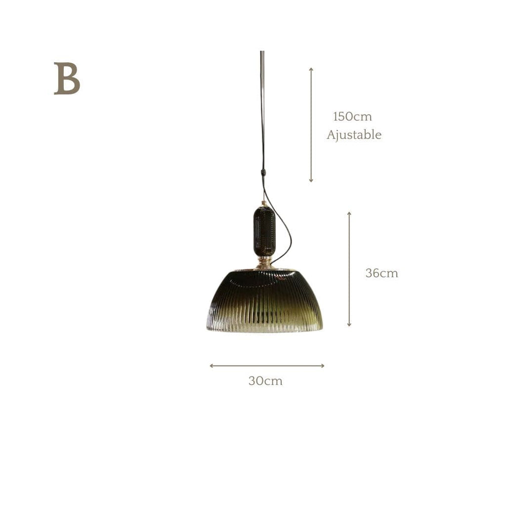 Lampadario retrò a metà seta