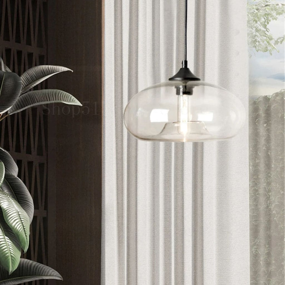 Lampadario moderno di vetro a soppalco nordico