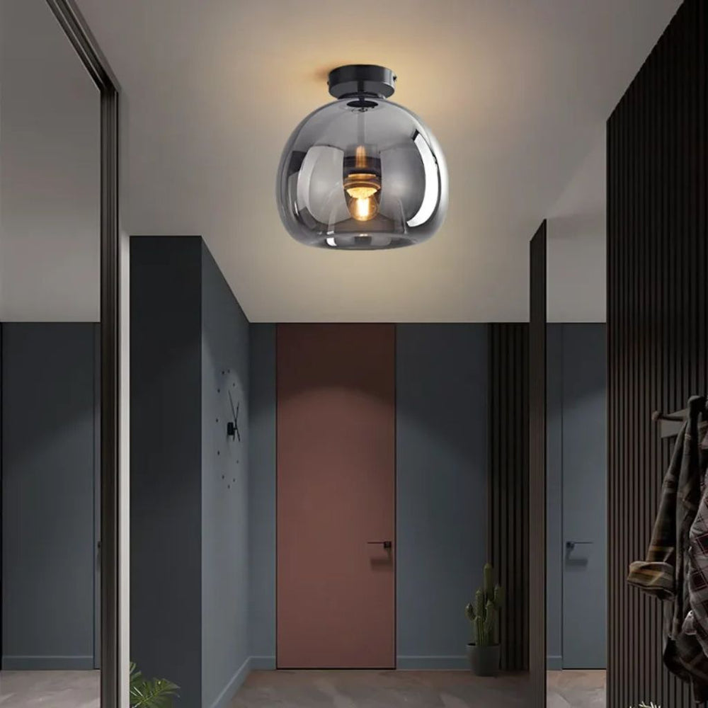 Lampadario di vetro nordico per soffitto a LED