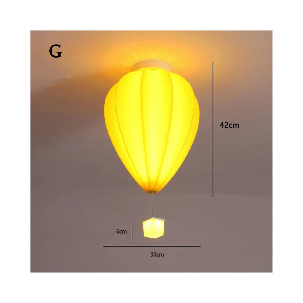 Lampada del soffitto bambino - mongolfiera colorata