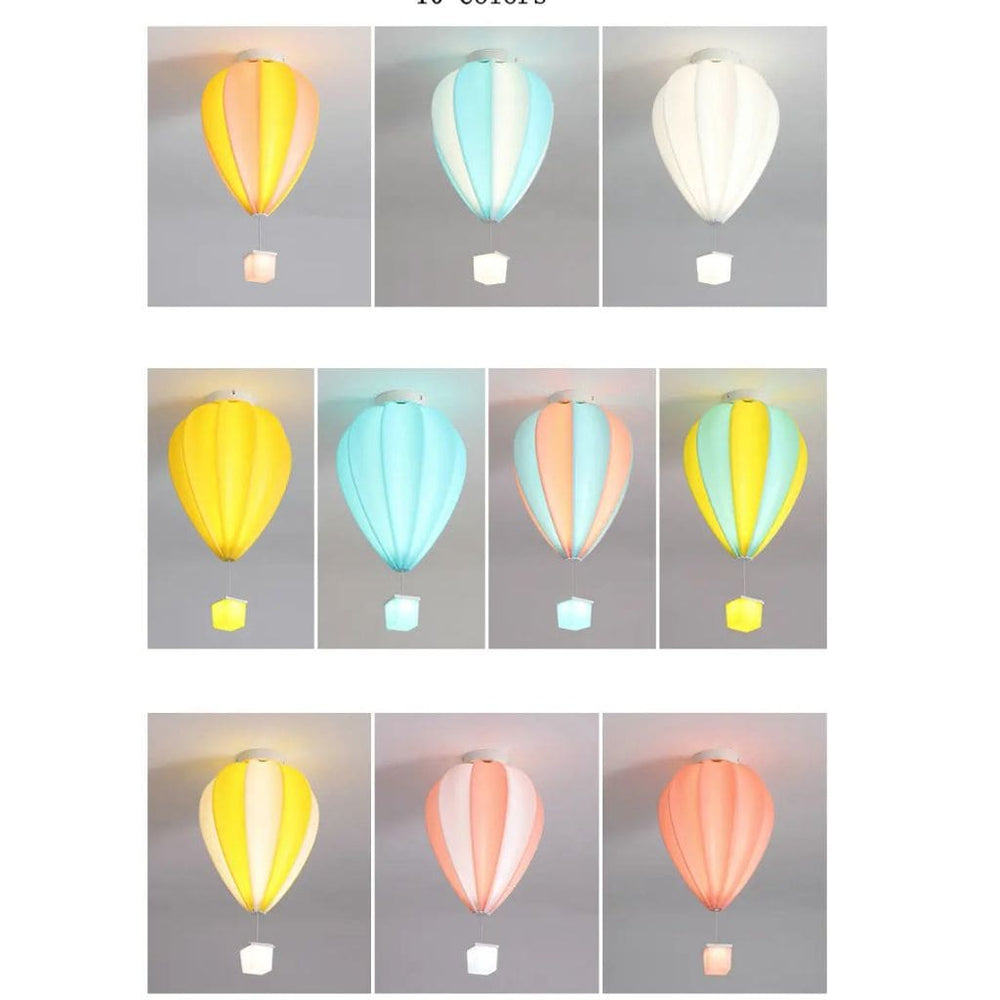 Lampada del soffitto bambino - mongolfiera colorata