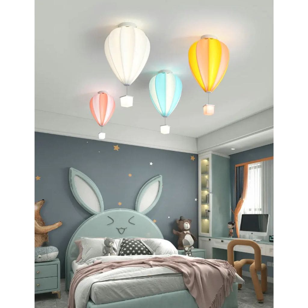 Lampada del soffitto bambino - mongolfiera colorata