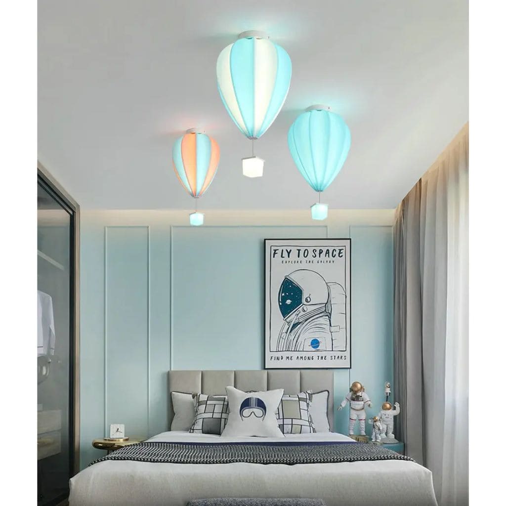 Lampada del soffitto bambino - mongolfiera colorata