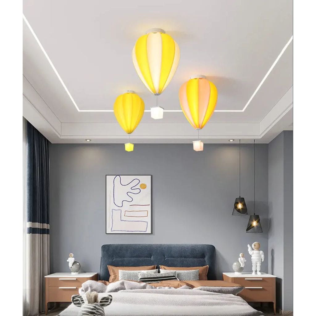 Lampada del soffitto bambino - mongolfiera colorata