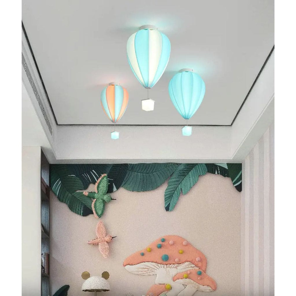 Lampada del soffitto bambino - mongolfiera colorata