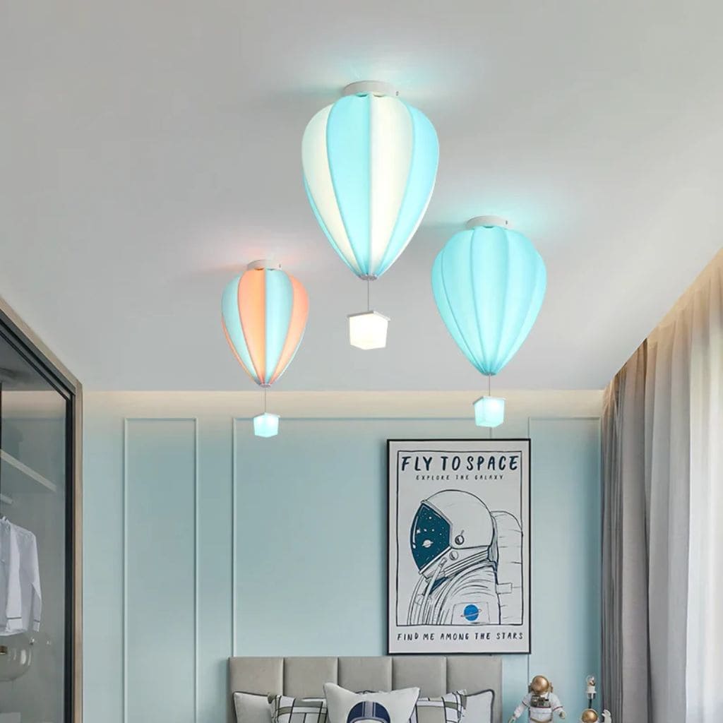 Lampada del soffitto bambino - mongolfiera colorata