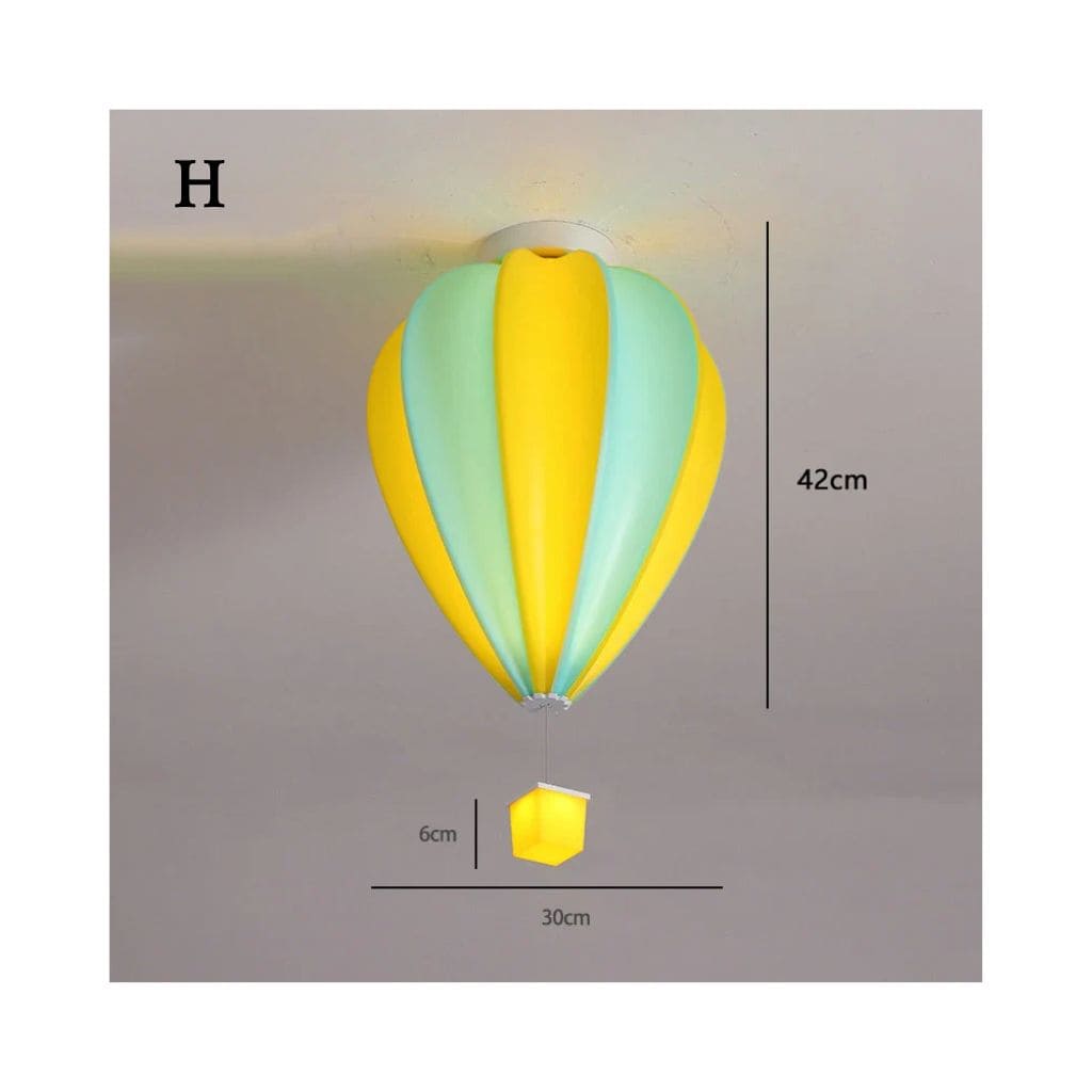 Lampada del soffitto bambino - mongolfiera colorata