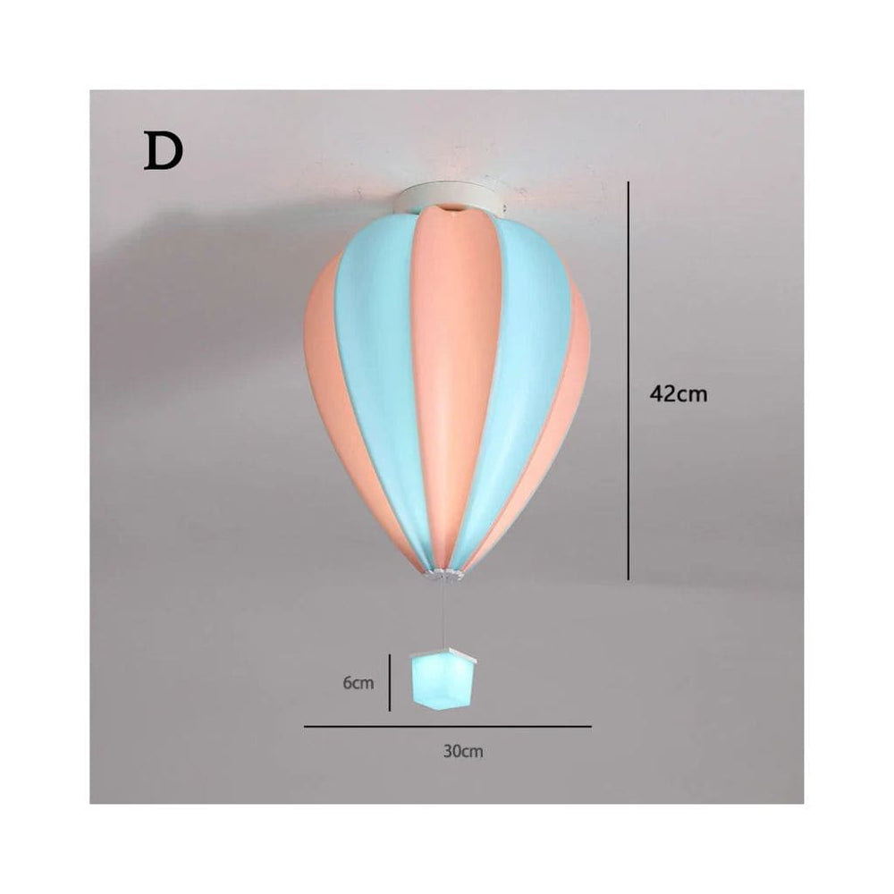 Lampada del soffitto bambino - mongolfiera colorata