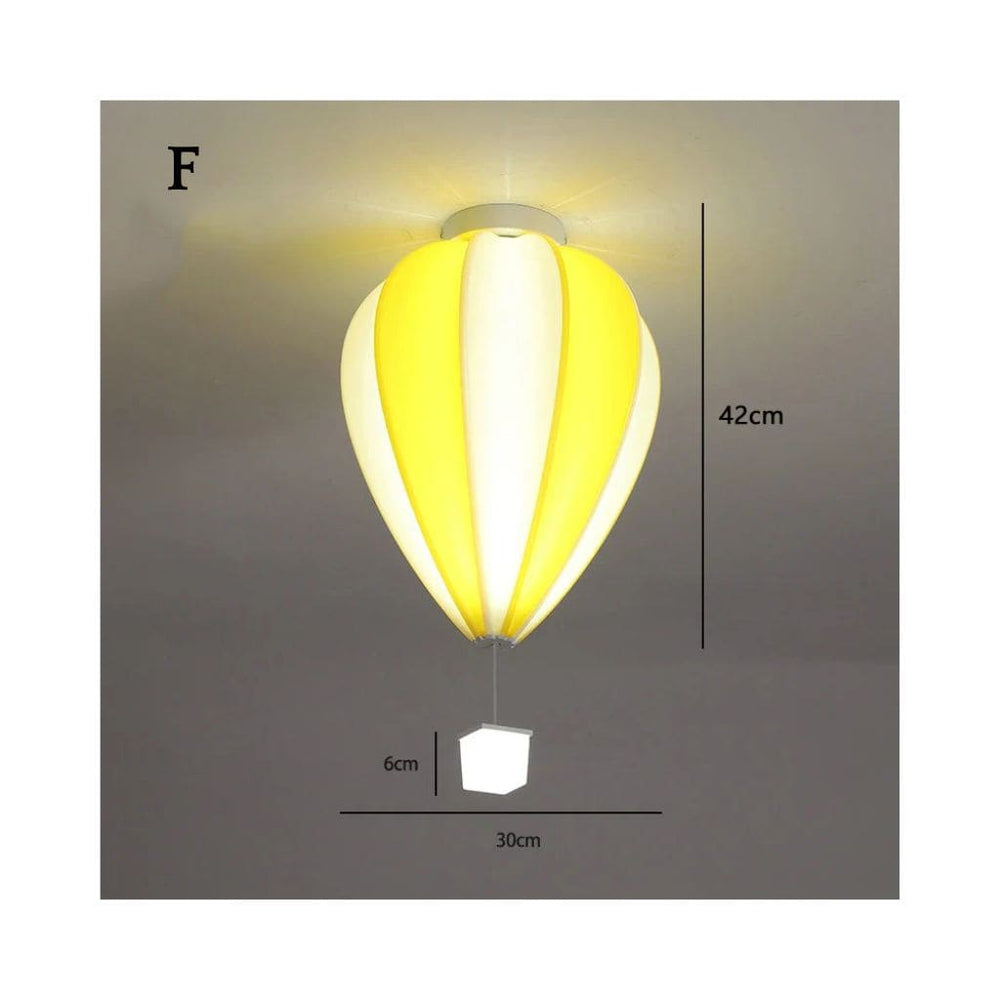 Lampada del soffitto bambino - mongolfiera colorata