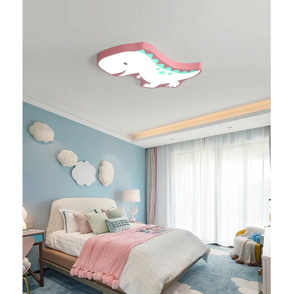 Lampada da soffitto per bambini con dinosauro