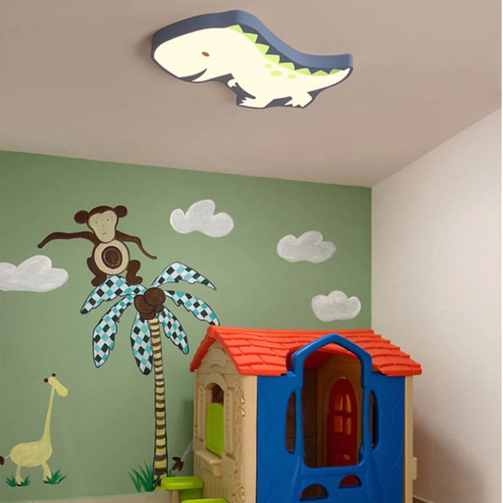 Lampada da soffitto per bambini con dinosauro