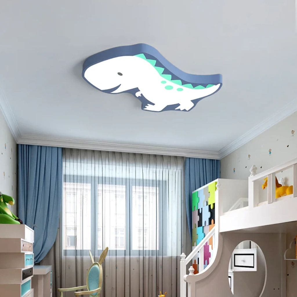 Lampada da soffitto per bambini con dinosauro