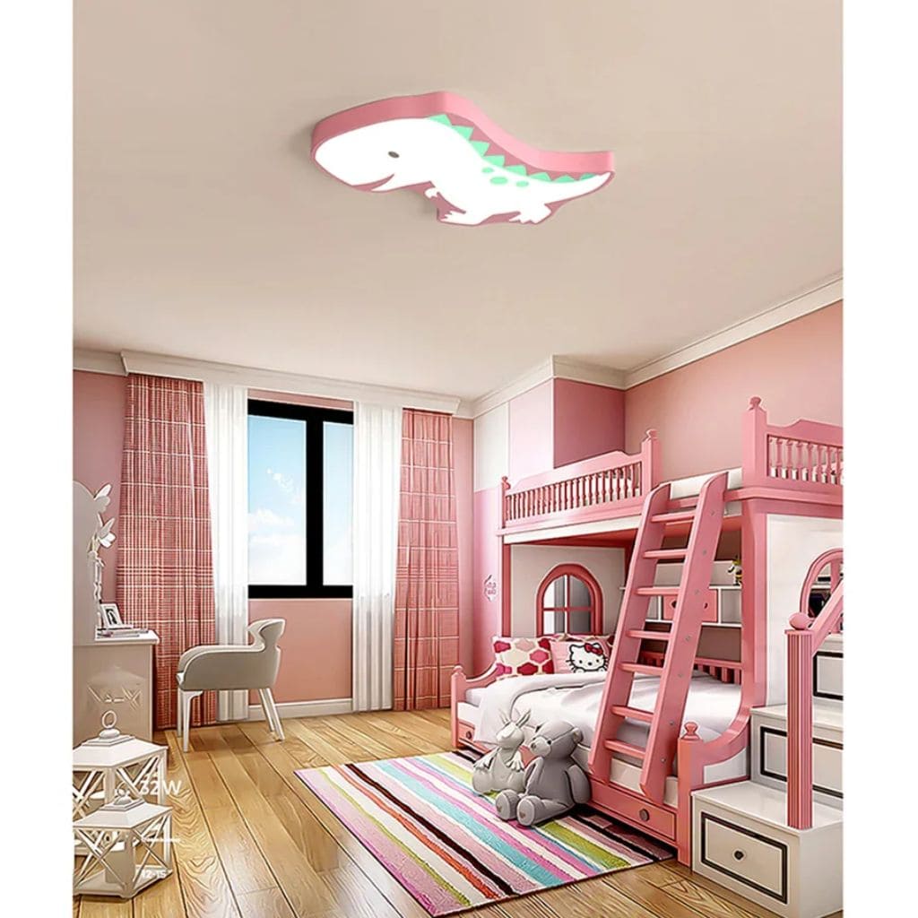 Lampada da soffitto per bambini con dinosauro