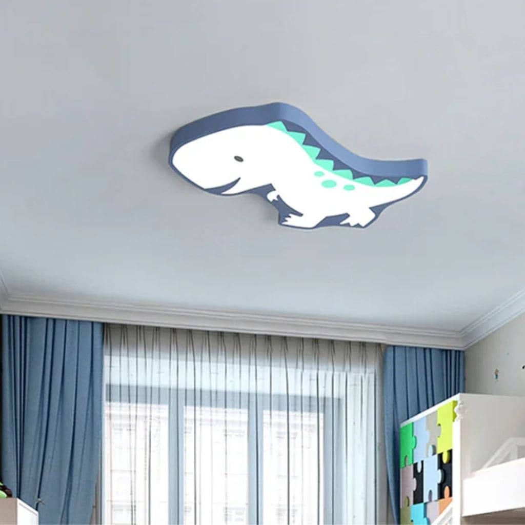 Lampada da soffitto per bambini con dinosauro