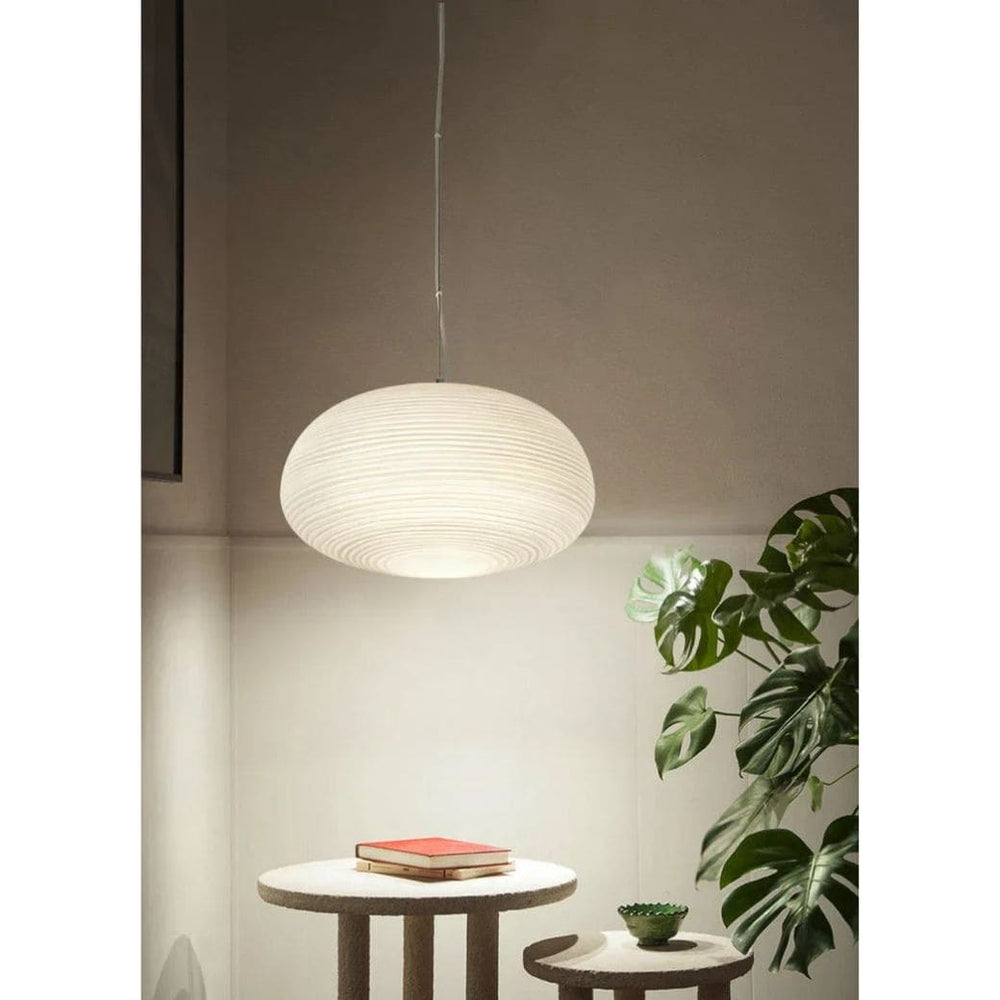 Sospensione Foscarini in vetro bianco latteo