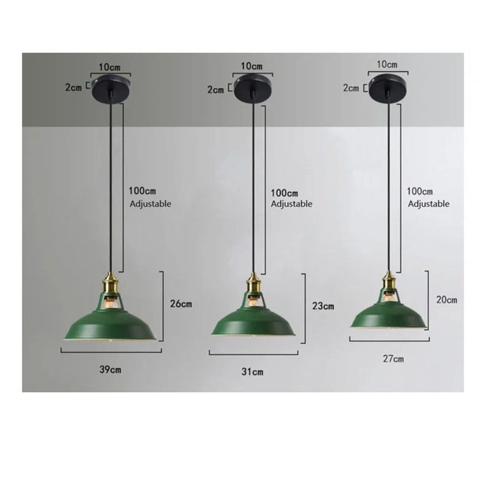 Sospensione a LED in stile industriale vintage