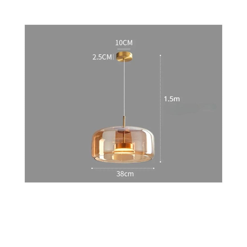 Sospensioni a LED in vetro nordico