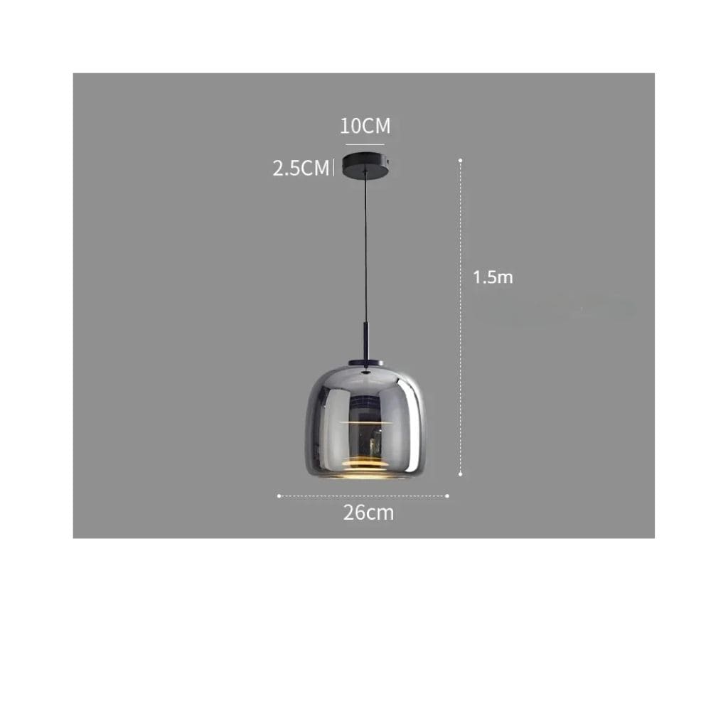 Sospensioni a LED in vetro nordico