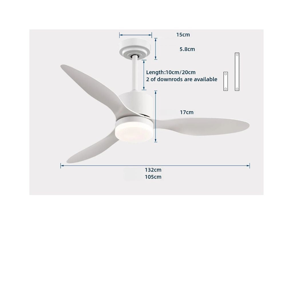 Ventilateur de Plafond LED Silencieux