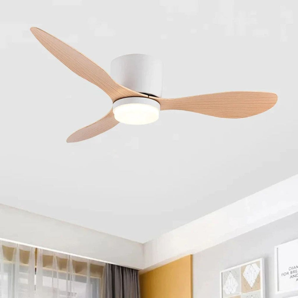 Ventilatore a soffitto moderno a led